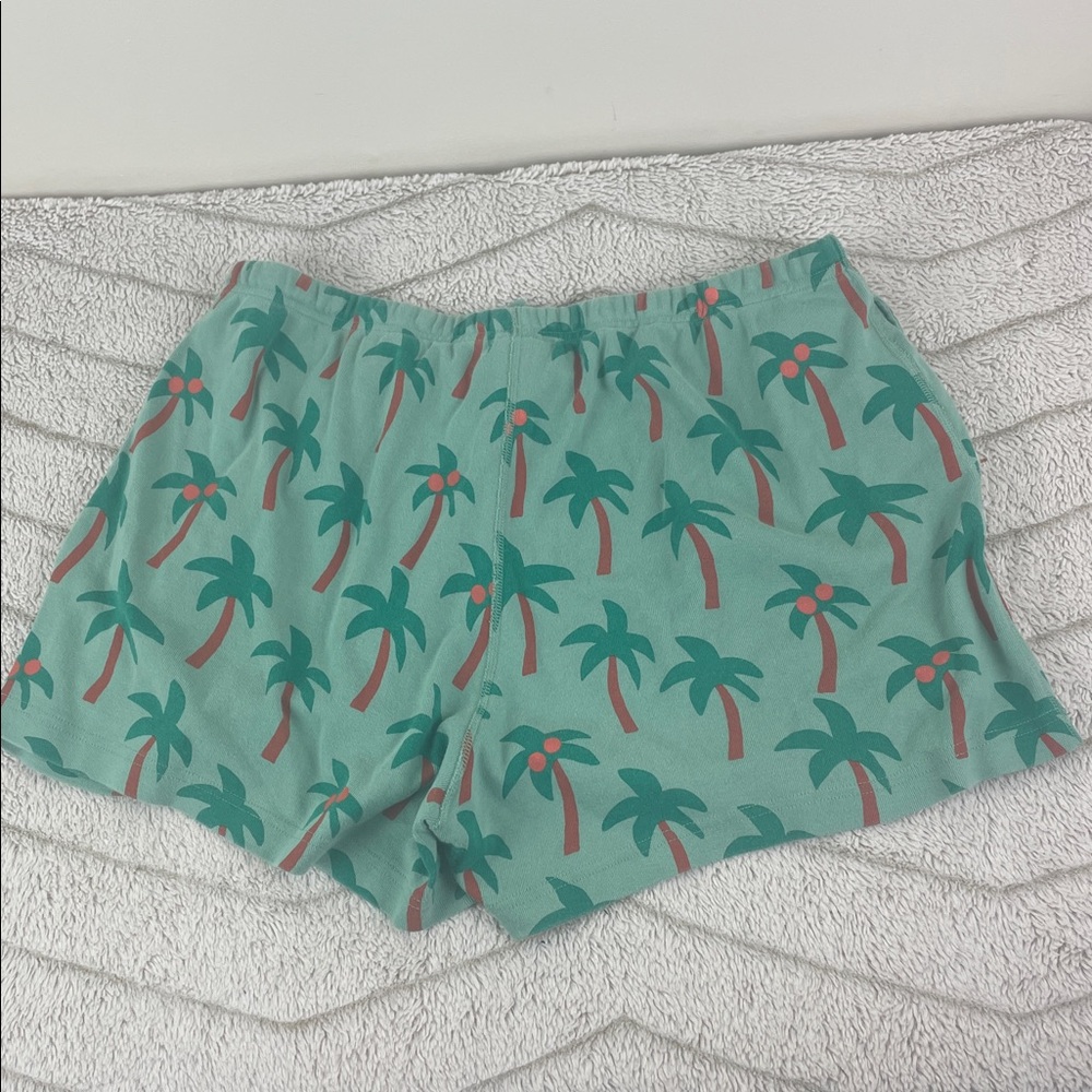 Hanna Andersson Palm Tree Pajama Shorts & Matching Tank Top - Picture 6 of 8